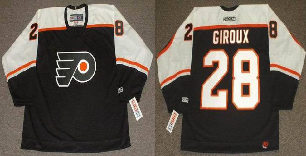 2019 Men Philadelphia Flyers #28 Giroux Black CCM NHL jerseys